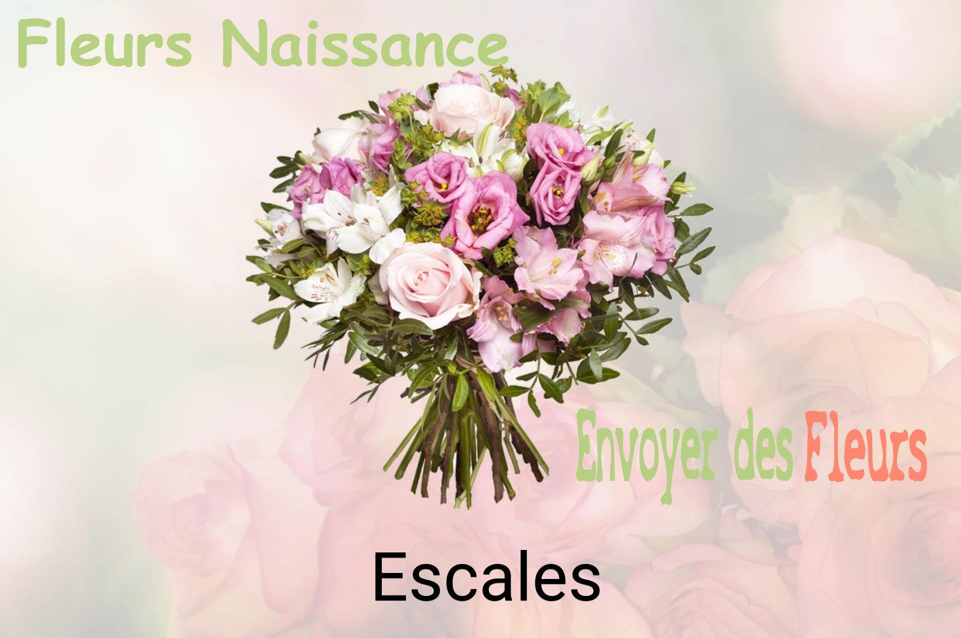 Bouquet de fleurs de naissance livré à Escales